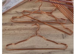 Плечики алюмінієві для пальто 41,5х1,2см (світл.золото)